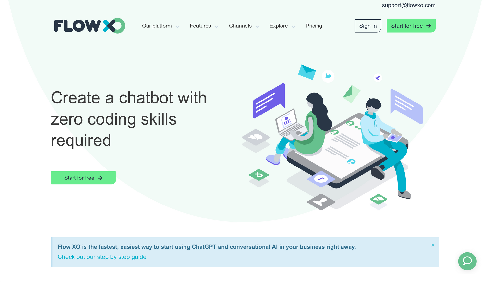 Flow XO - Travel chatbots