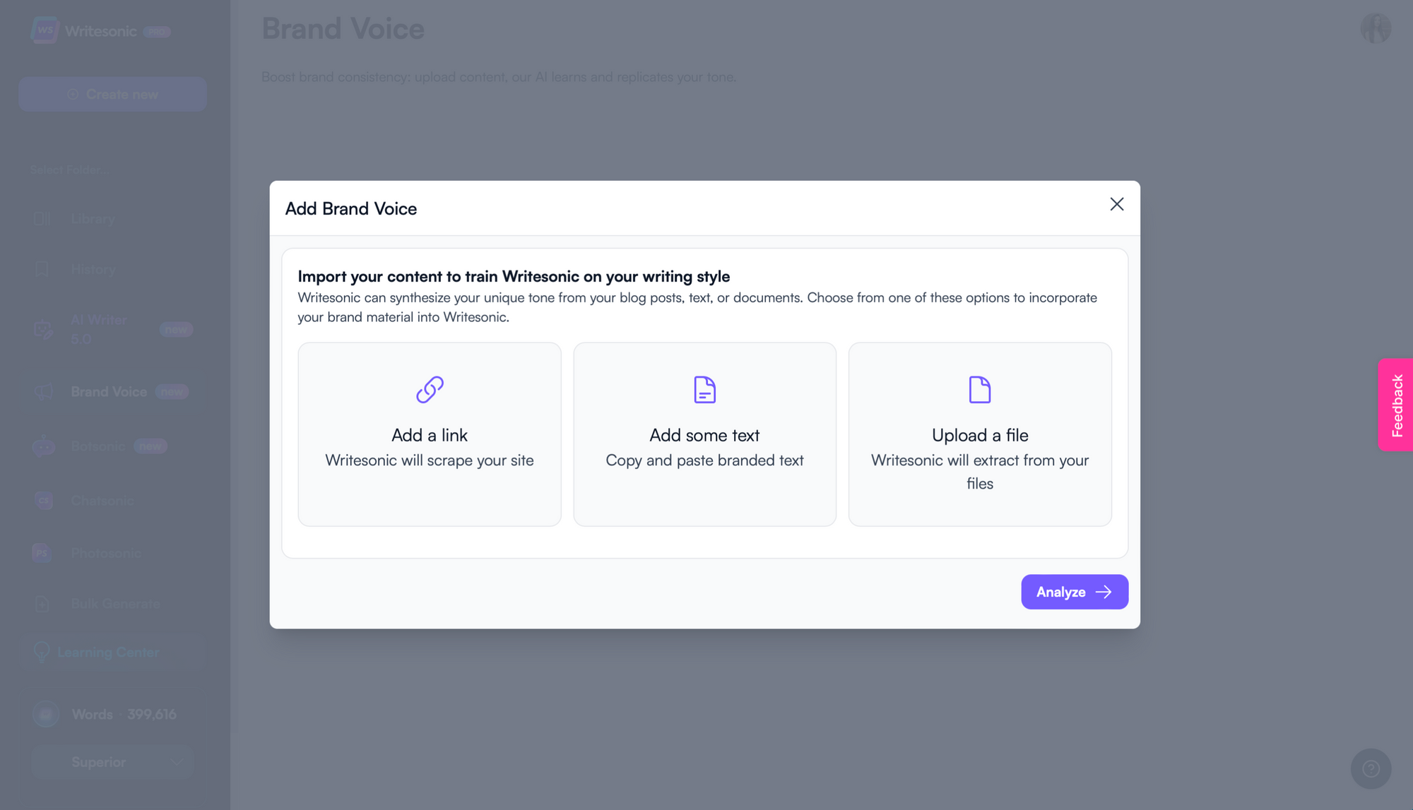 Build your brand voice with Ewritesonic - brand identity