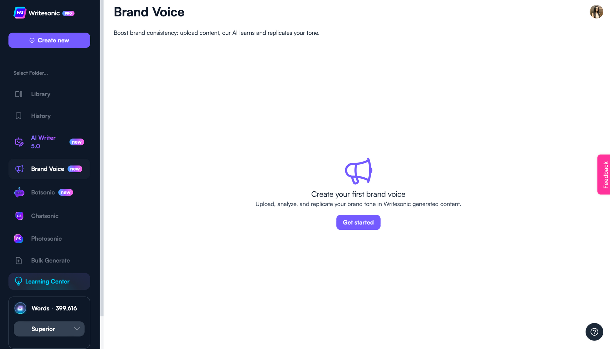 Build your brand voice with Ewritesonic - brand identity