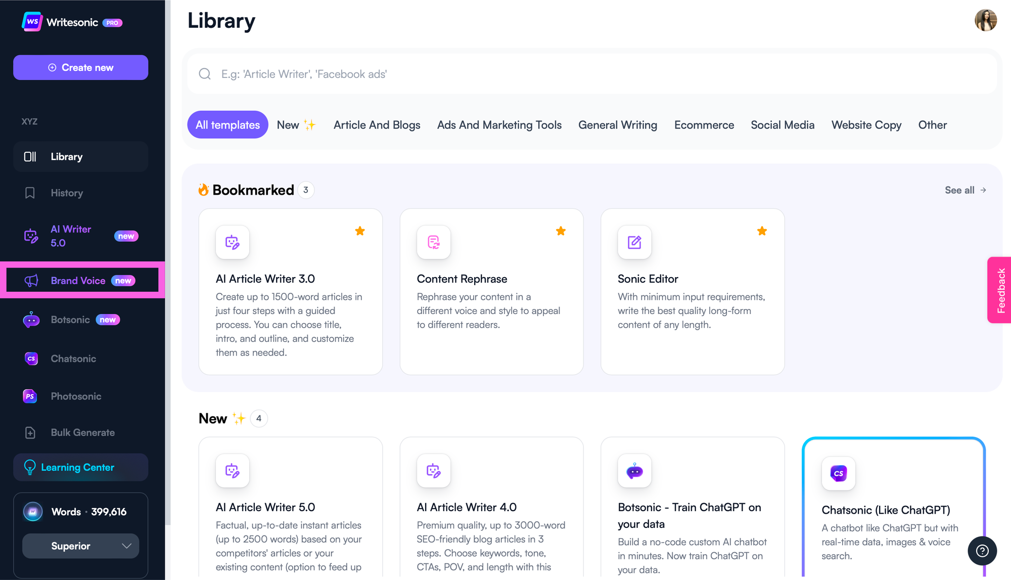 Build your brand voice with Ewritesonic - brand identity