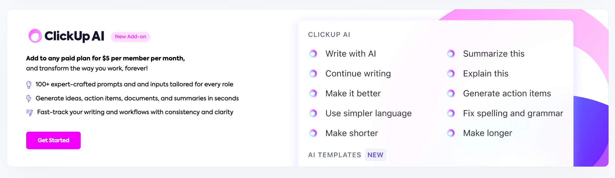 ClickUp AI features - ClickUp AI alternatives