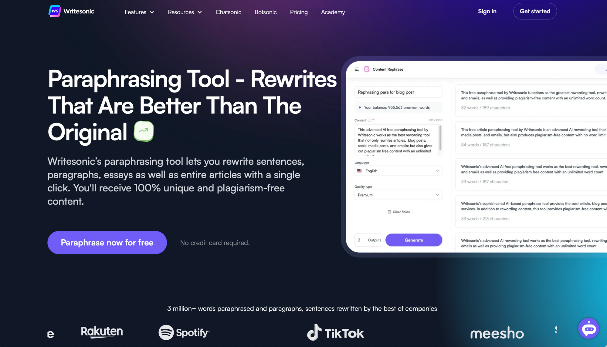 Ewritesonic Paraphrasing Tool - Paraphrasing Tools