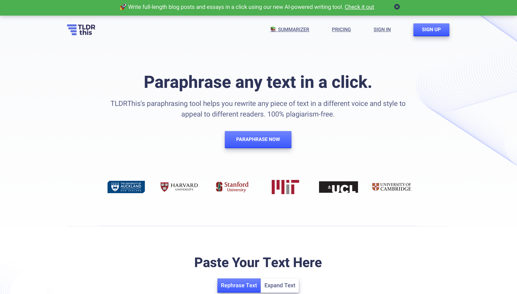 TLDR This - Paraphrasing Tools