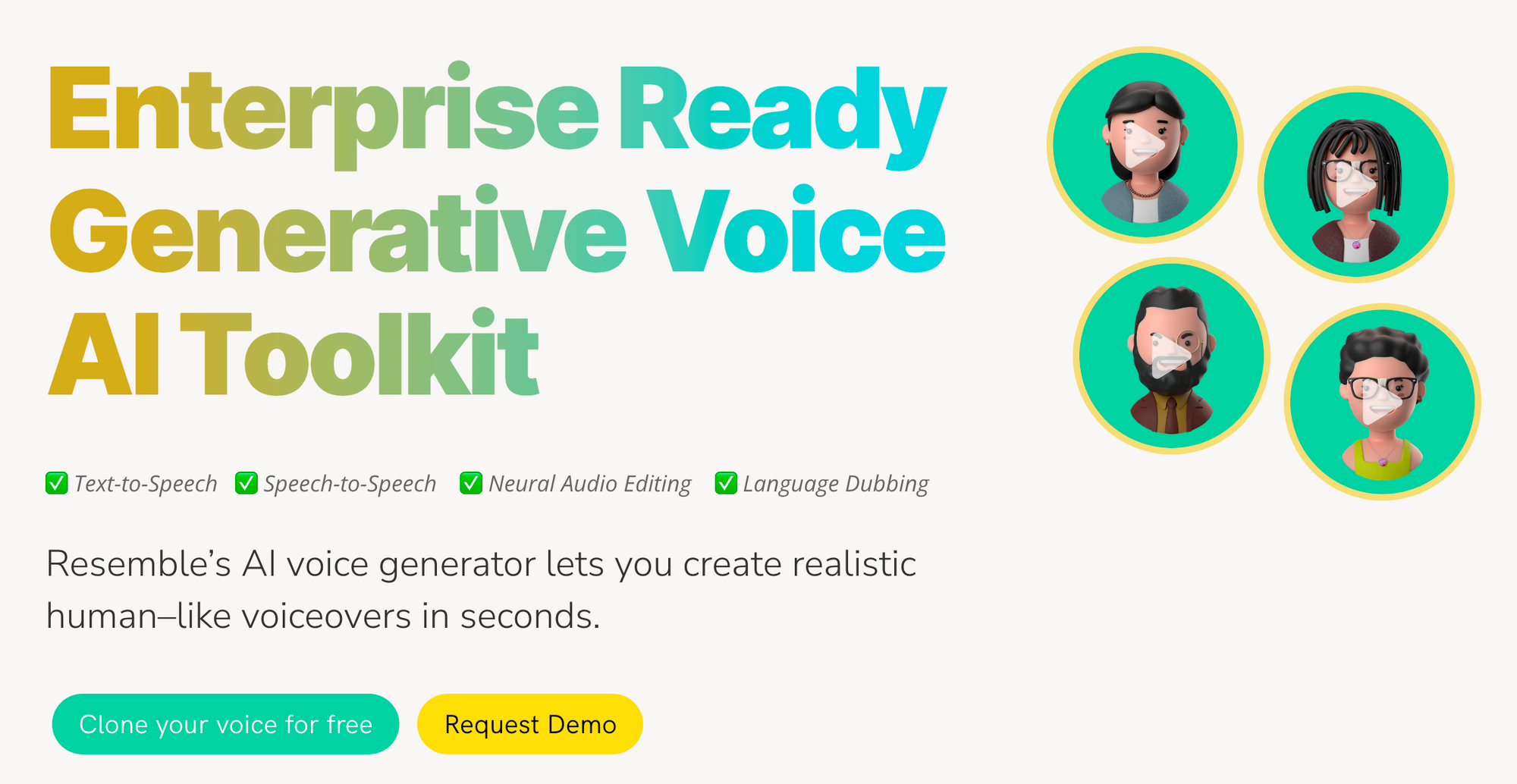 Resemble AI - generative AI tools