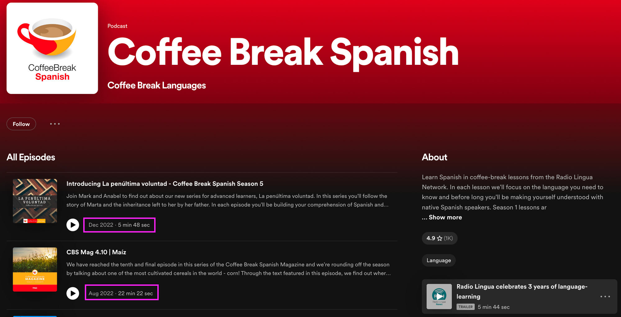 Coffee Break Spanish - how to start a podcast