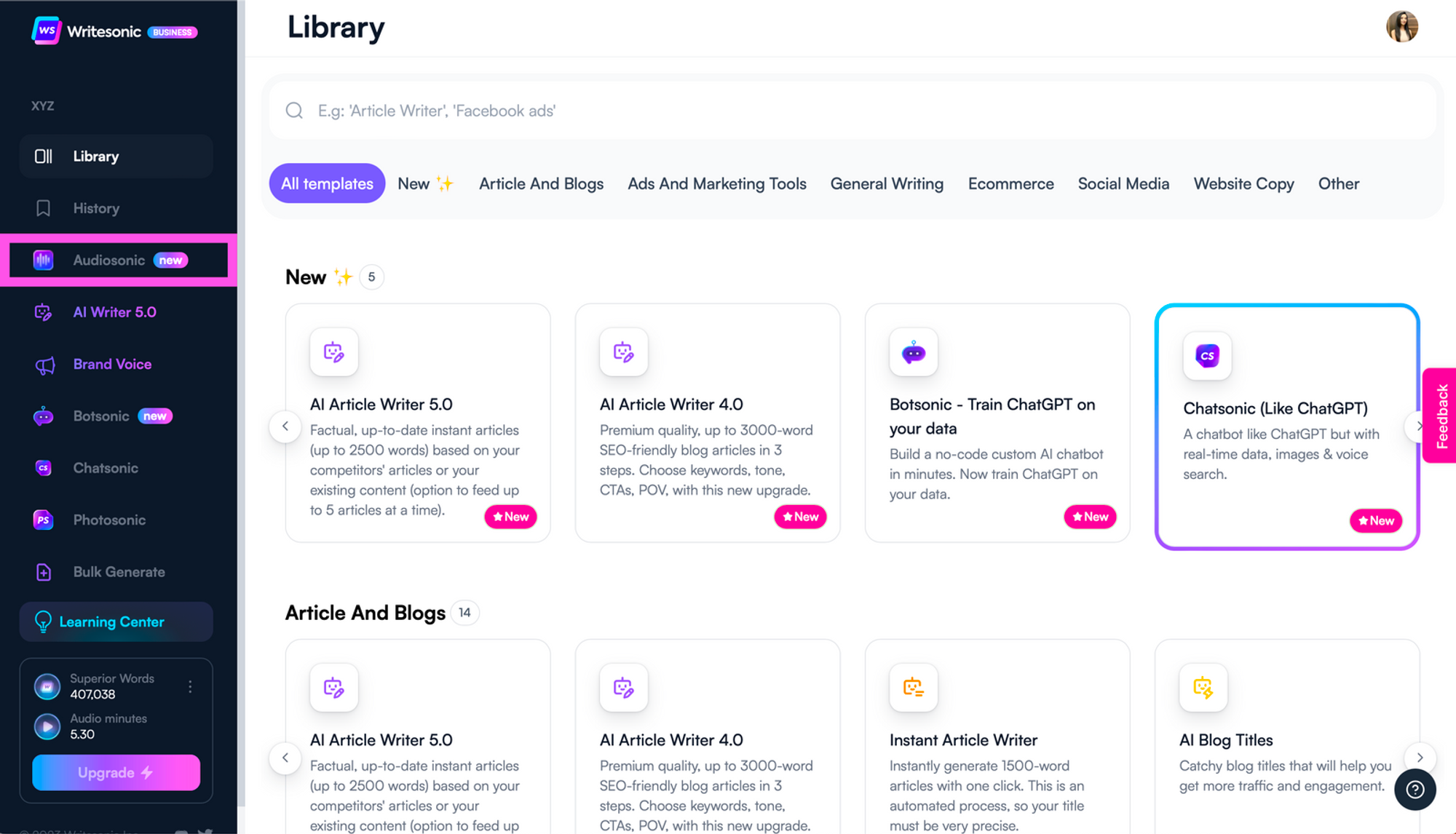 Audiosonic setup - how to start a podcast