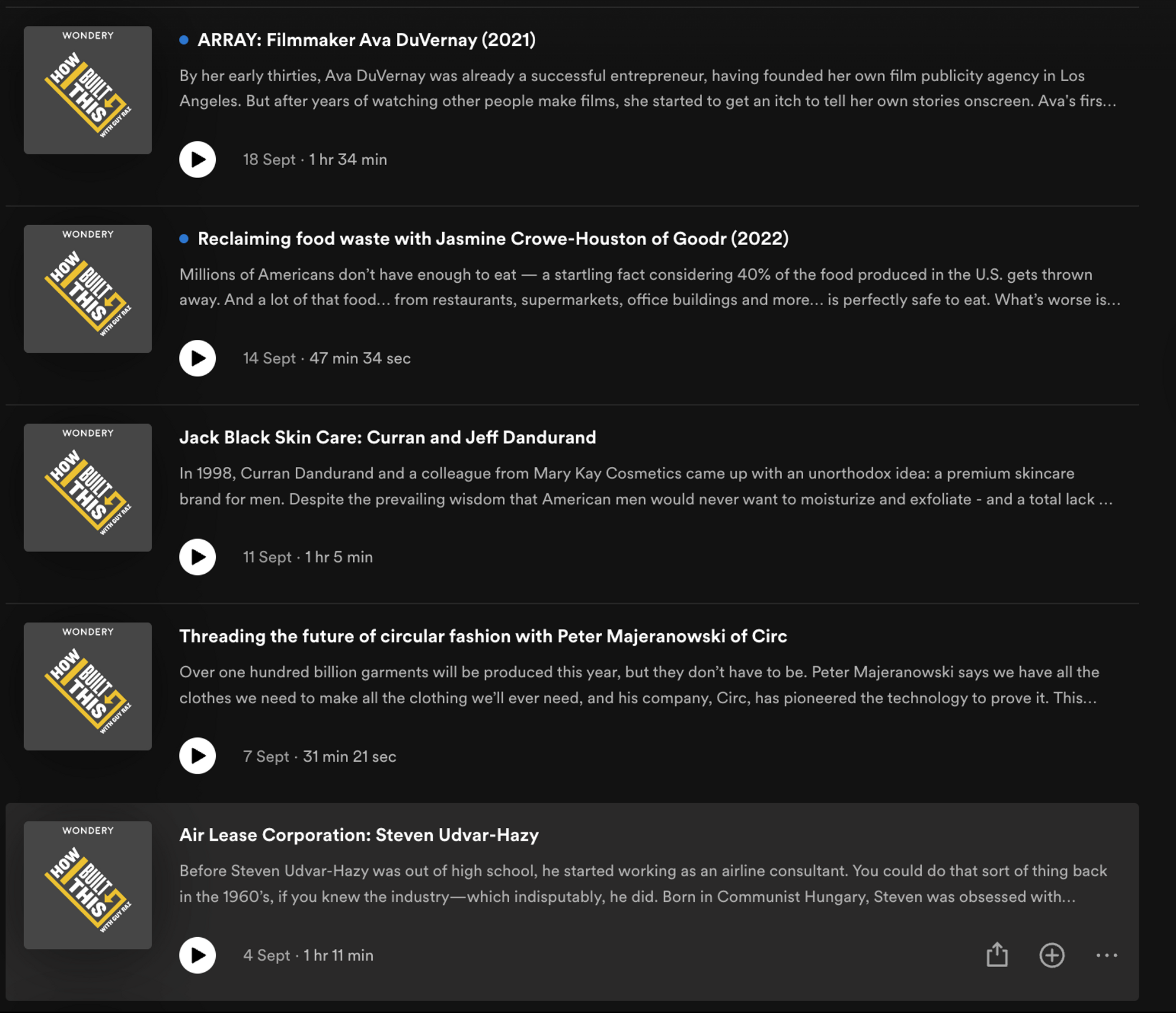 Episode title of 'How I Built This' - how to start a podcast