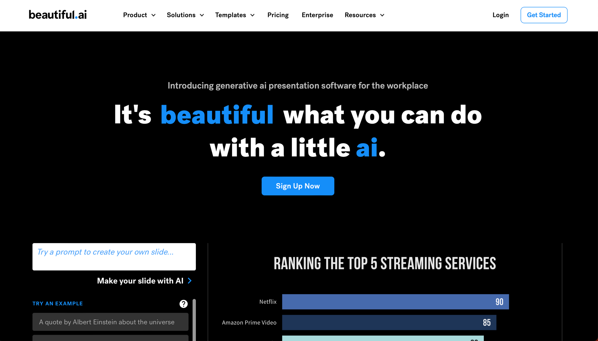 Beautiful.ai - AI content generator