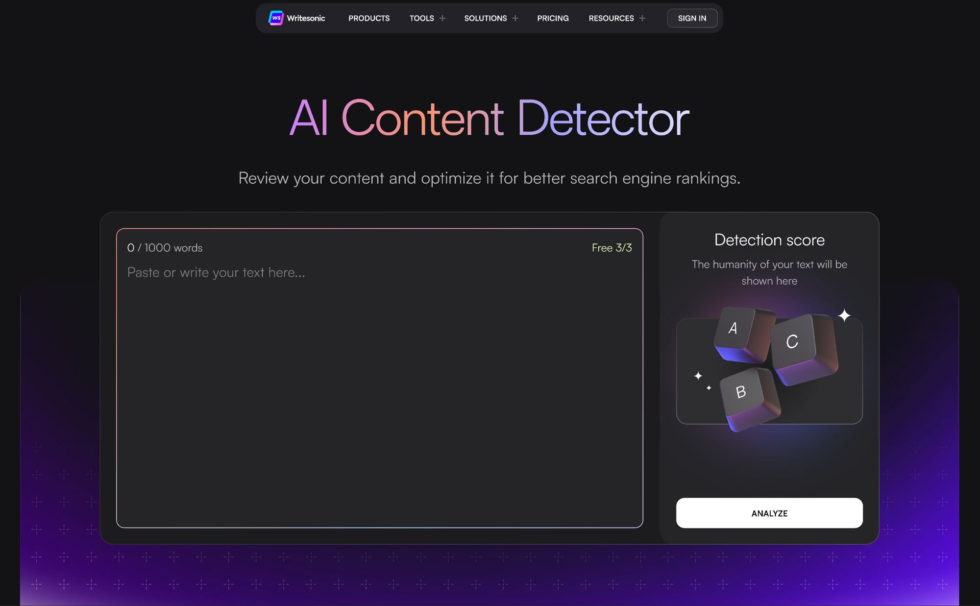 Ewritesonic AI content detector - AI generated content