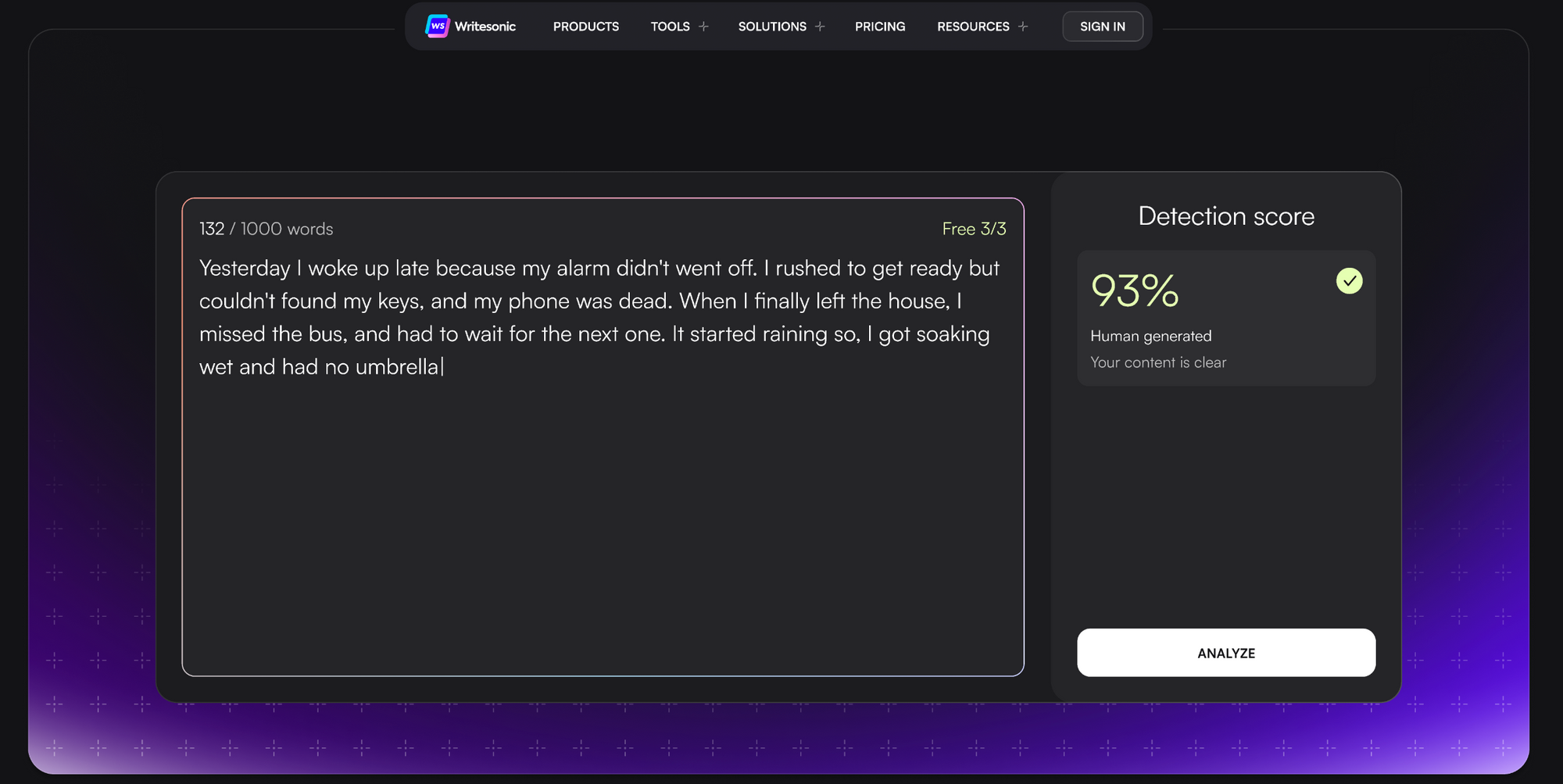 Ewritesonic AI content detector - Best AI detector