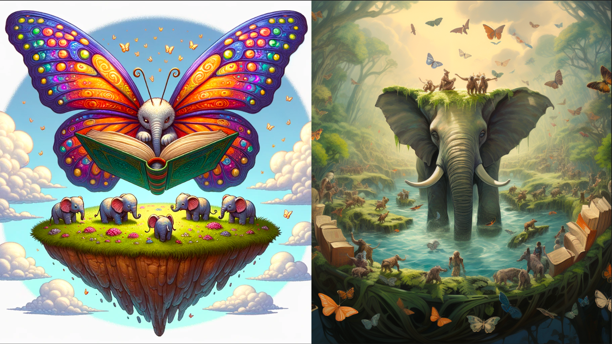 surrealist art - dall-e 3 vs midjourney