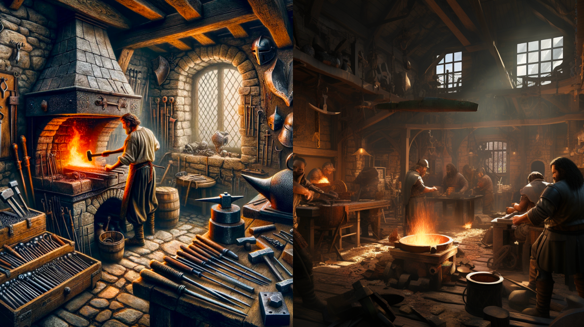 high context prompts - dall-e 3 vs midjourney