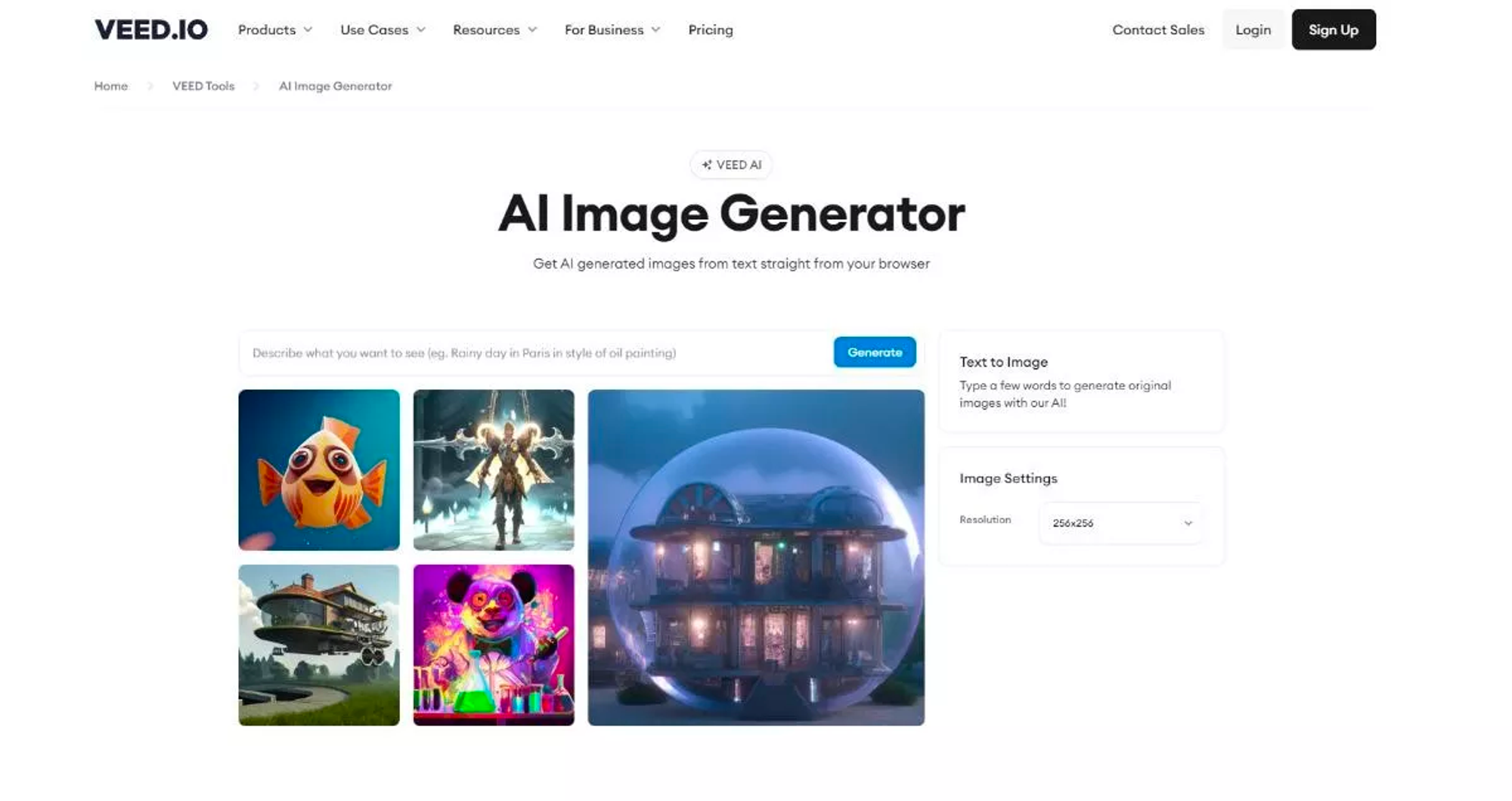 Veed AI image generator - AI image generators