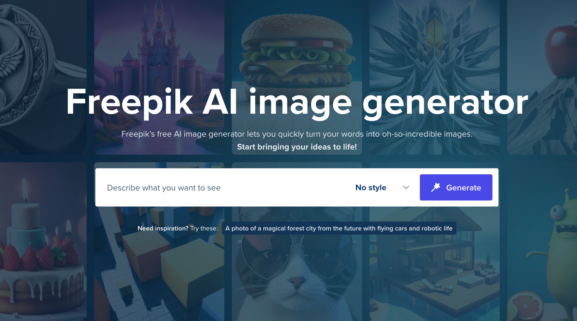 Freepik - AI image generators