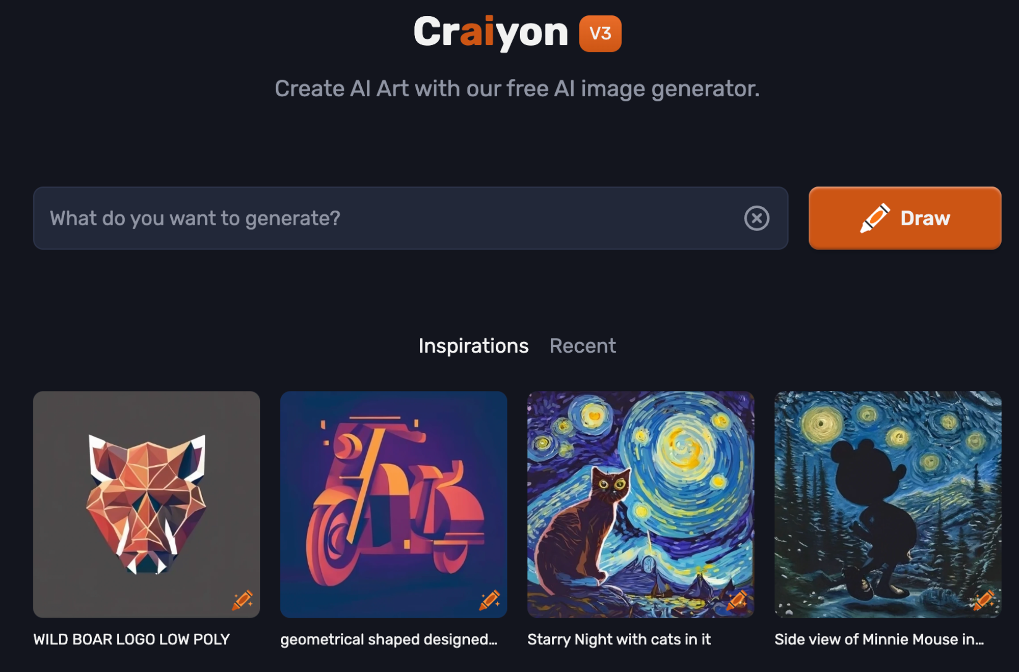 Craiyon - AI image generators