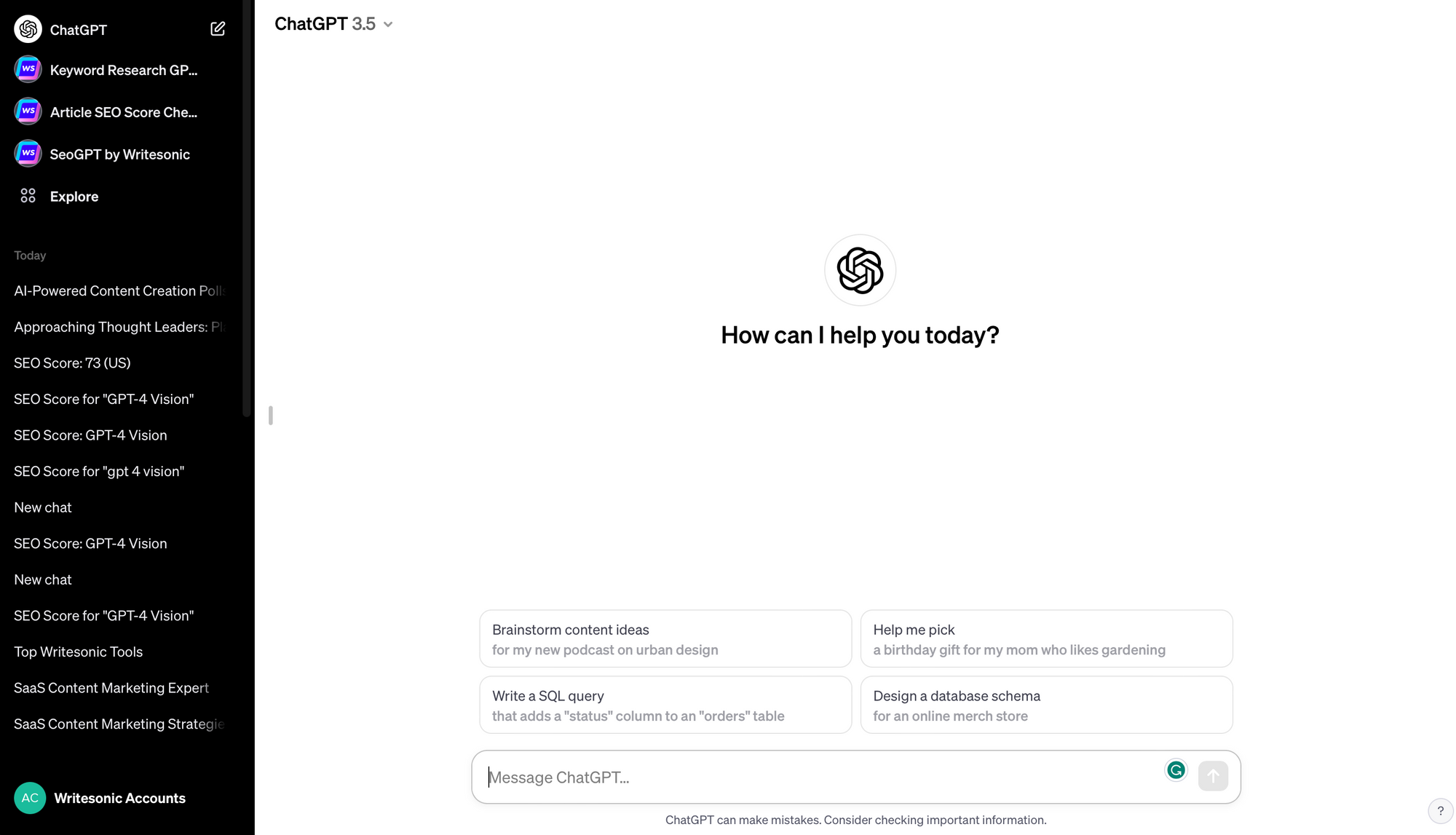 ChatGPT - Free writing apps