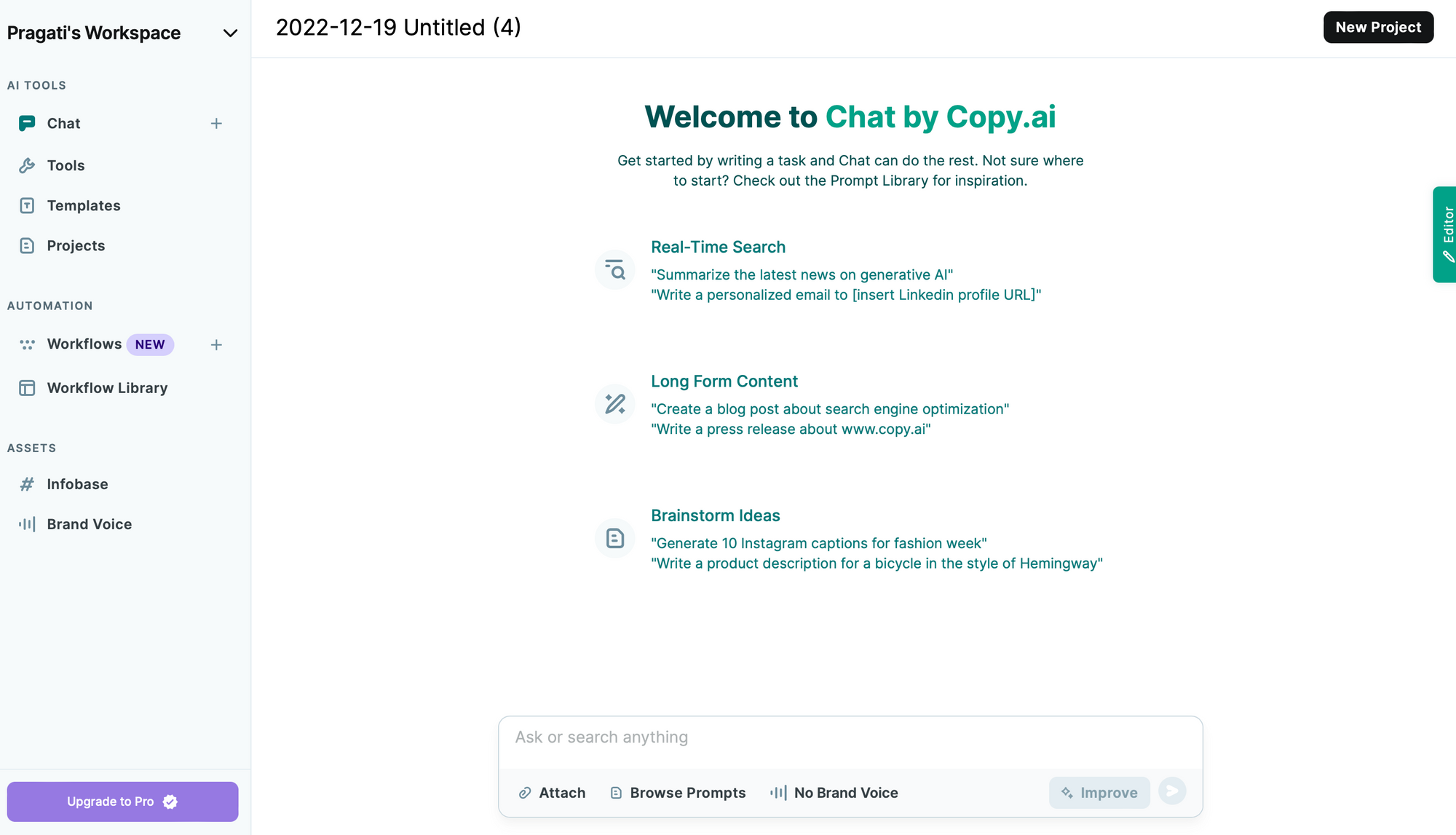Copy.ai - Free writing apps
