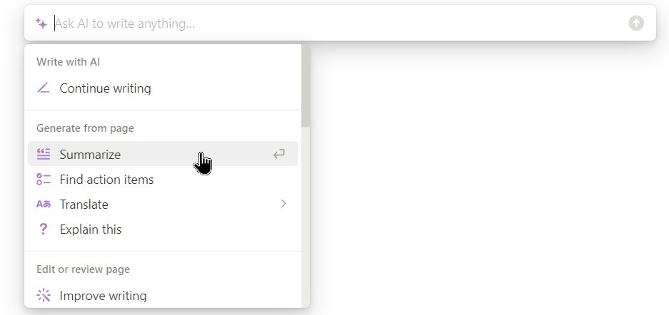 Summarising with Notion AI - Notion AI vs ChatGPT