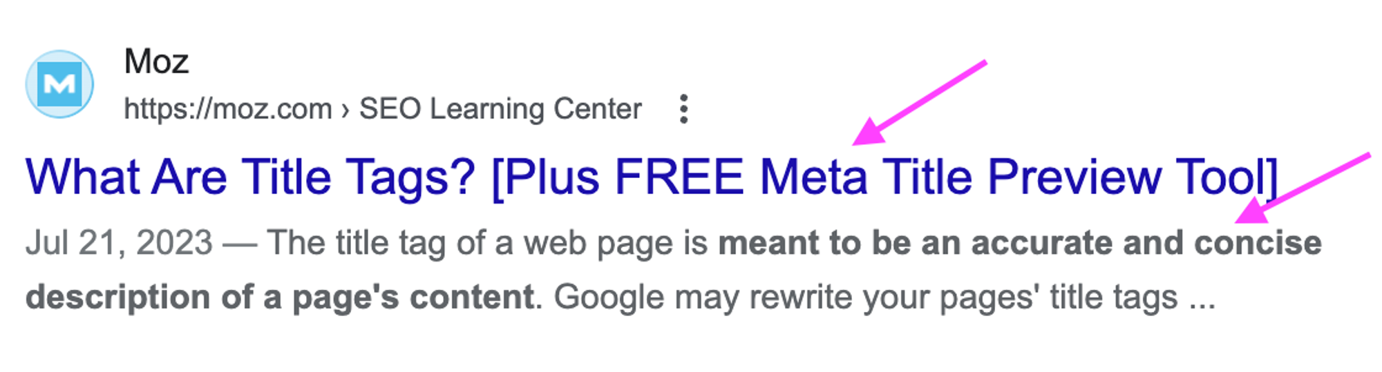 title tags - what is seo