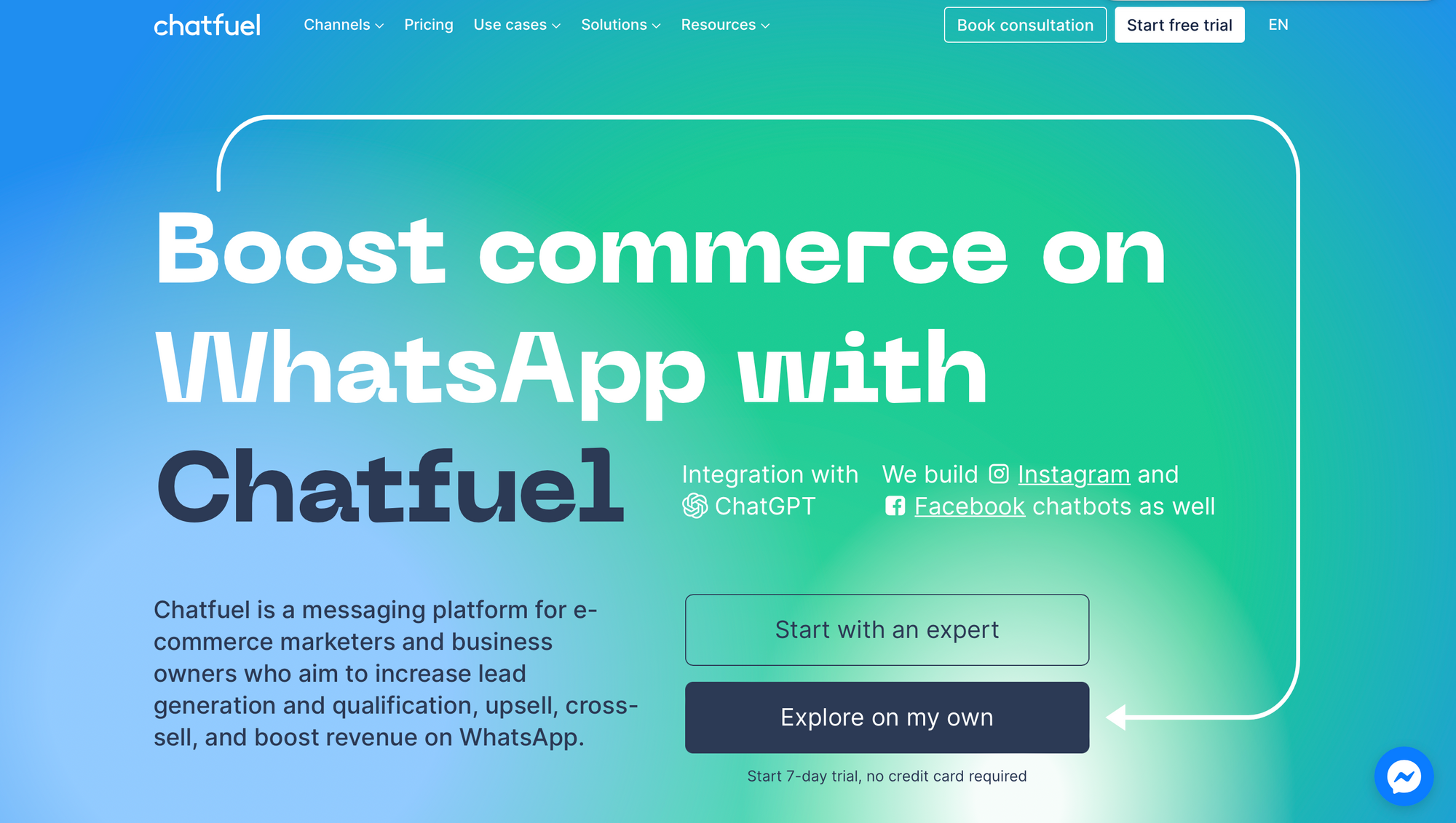 Chatfuel - Best free AI chatbot for building your own chatbot