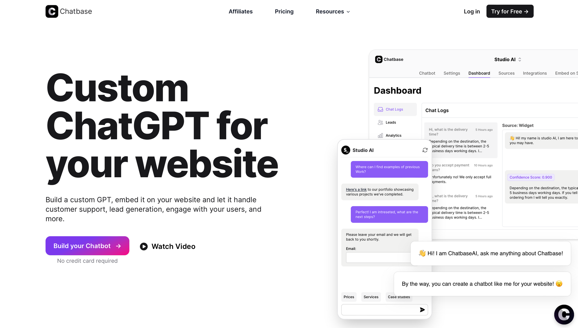 Chatbase - Best free AI chatbot for building your own chatbot