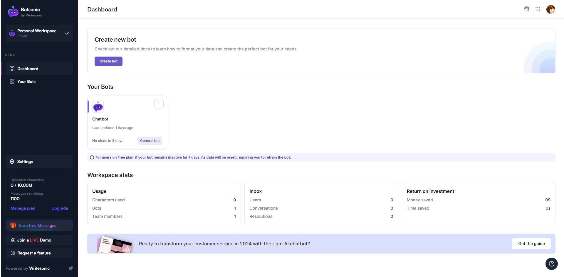 Botsonic - best lead generation chatbot