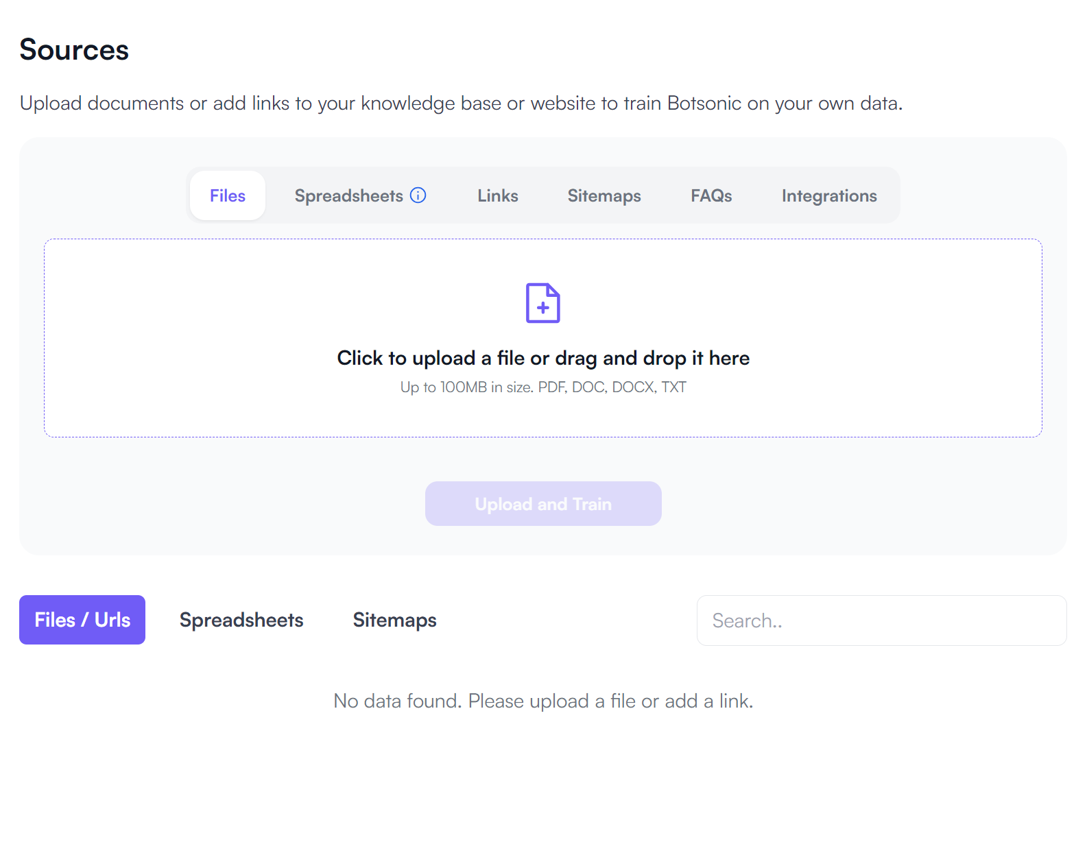 Add sources on Botsonic