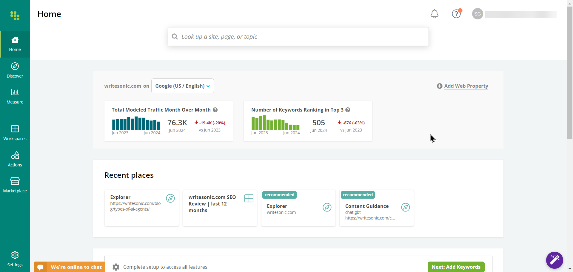Enterprise seo platform