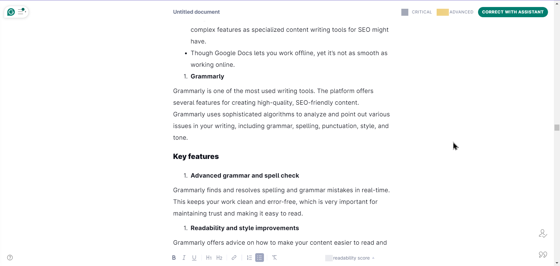 SEO content writing tool