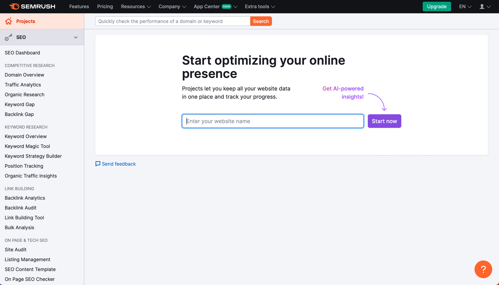 Semrush - AI SEO Tools