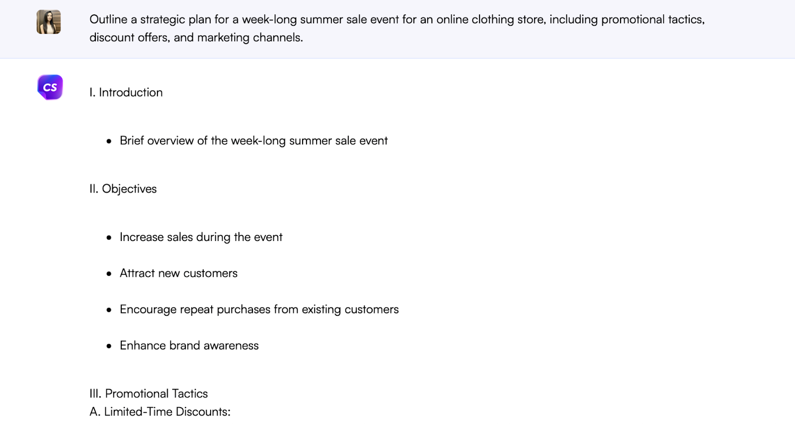 Chatsonic prompt - ChatGPT prompts for e-commerce