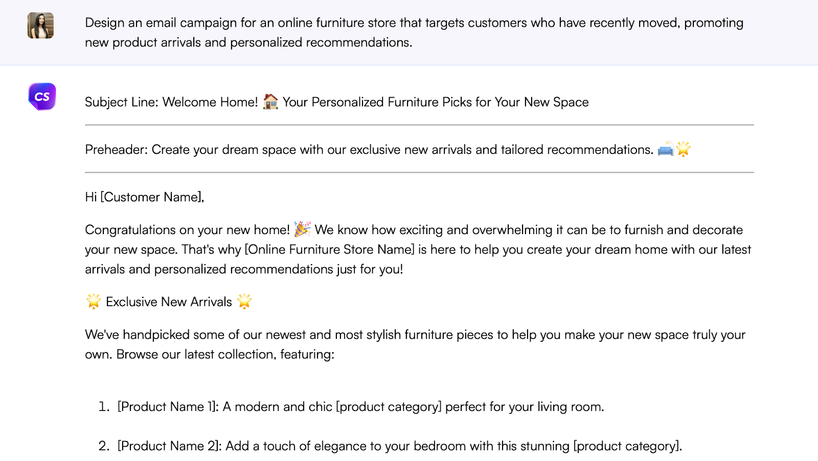 Chatsonic prompt - ChatGPT prompts for e-commerce
