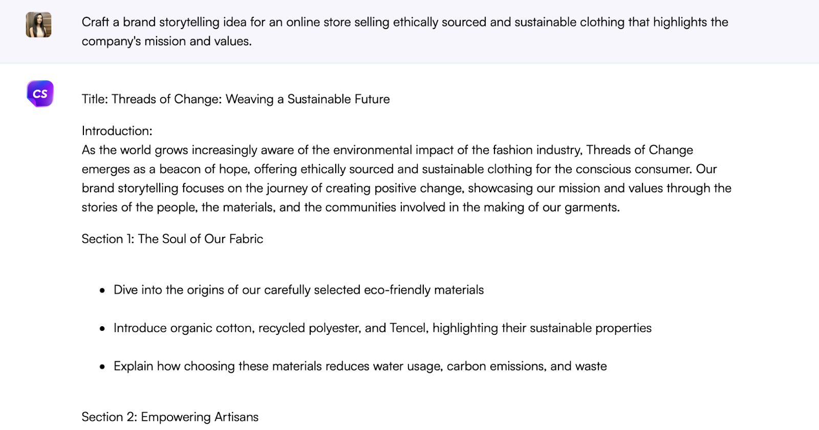 Chatsonic prompt - ChatGPT prompts for e-commerce