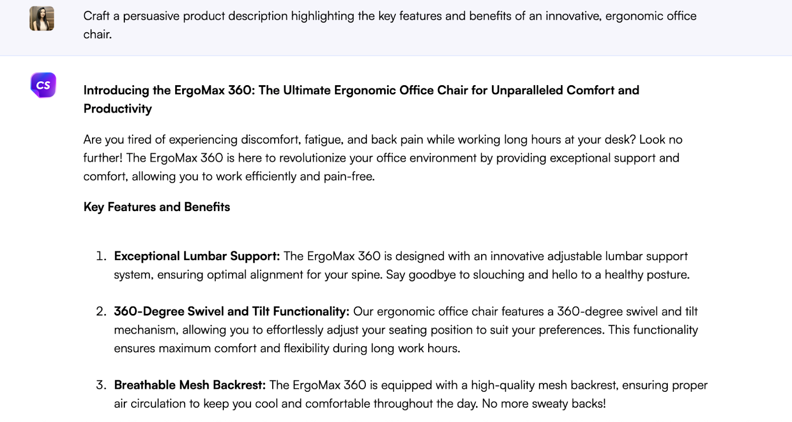 Chatsonic prompt - ChatGPT prompts for e-commerce