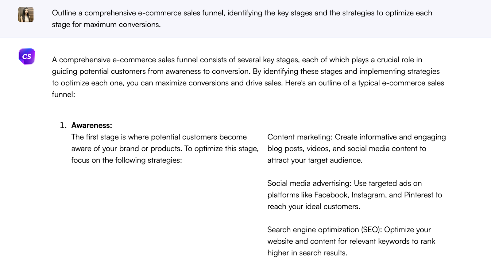 Chatsonic prompt - ChatGPT prompts for e-commerce