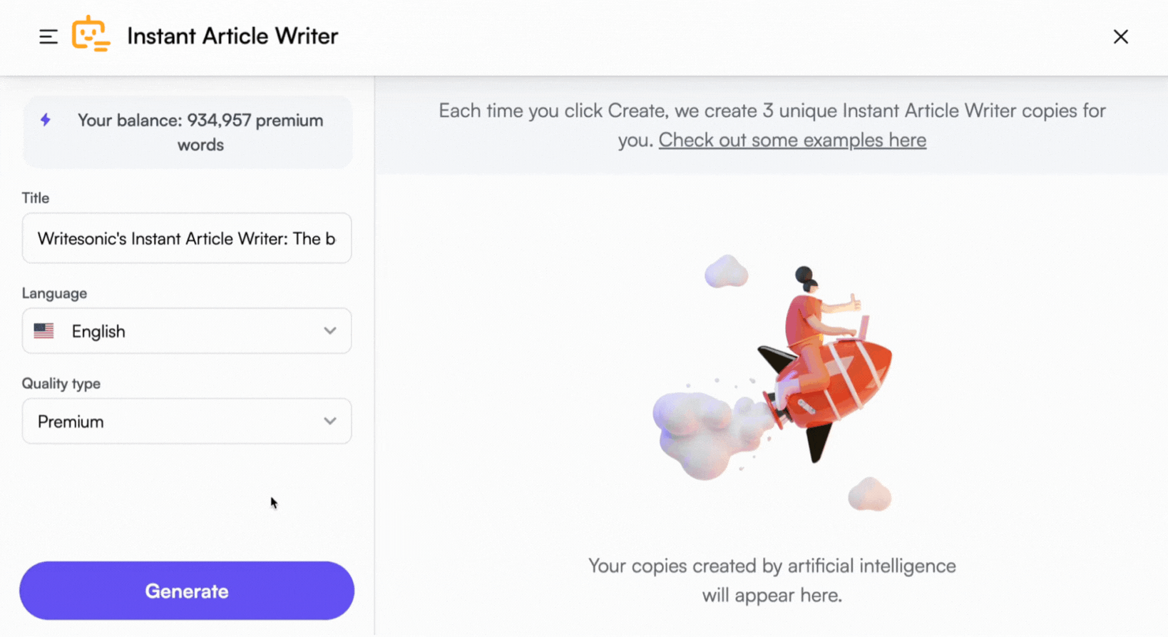 Create short-form articles with a click