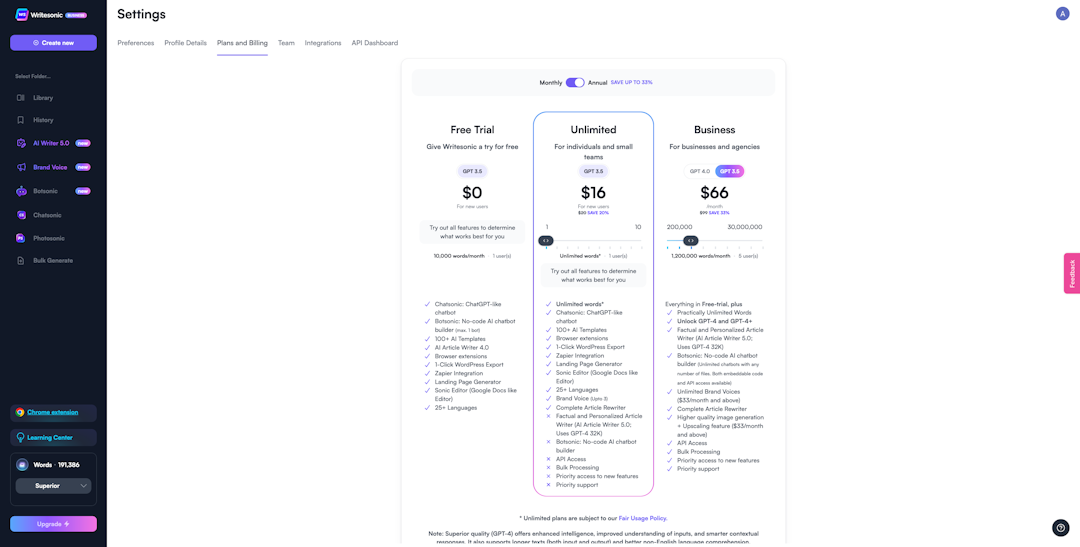Affordable pricing plans