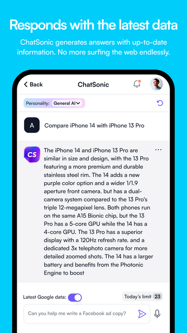 Generate factual content at your fingertips