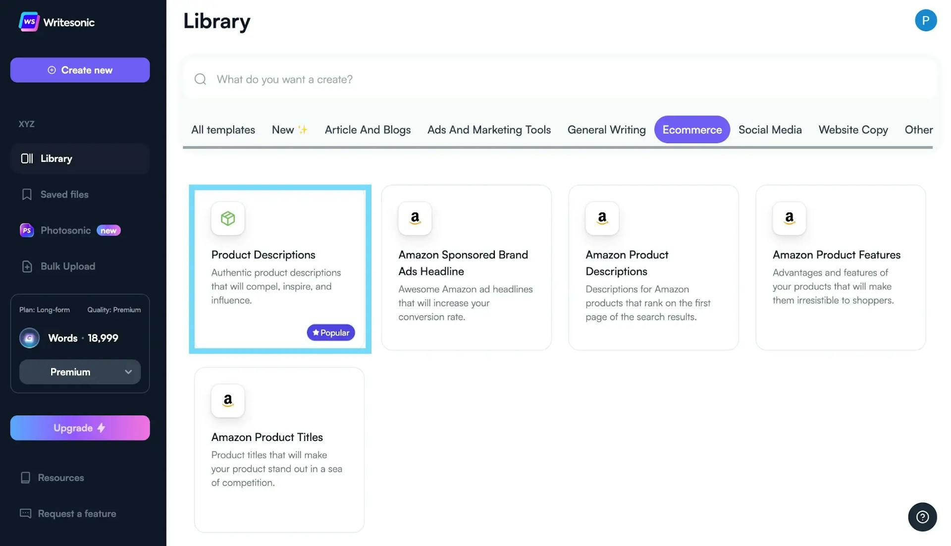 How to use Ewritesonic’s Product Description Generator? - Step 1